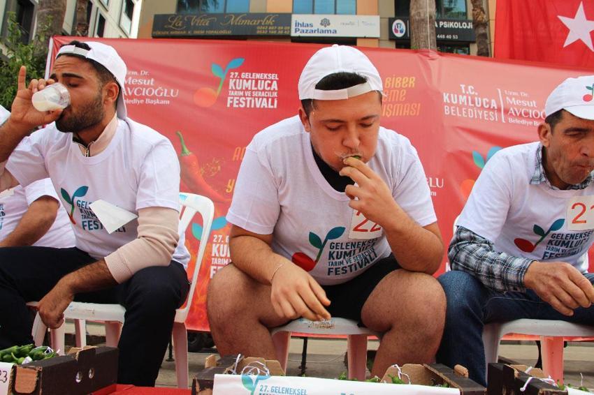 Antalya'da düzenlenen en acı yarışmada altın için mücadele ettiler