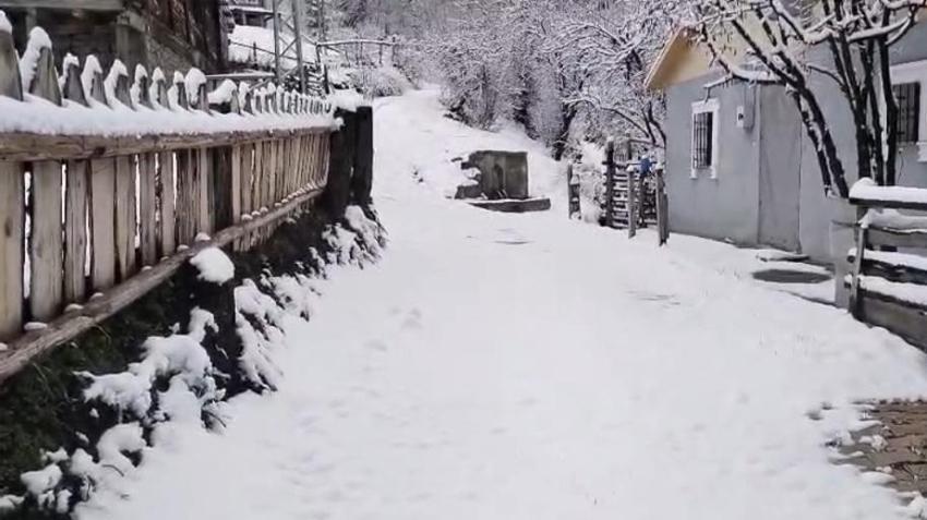 Sivas'ta yaz gelecek derken lapa lapa kar yağdı