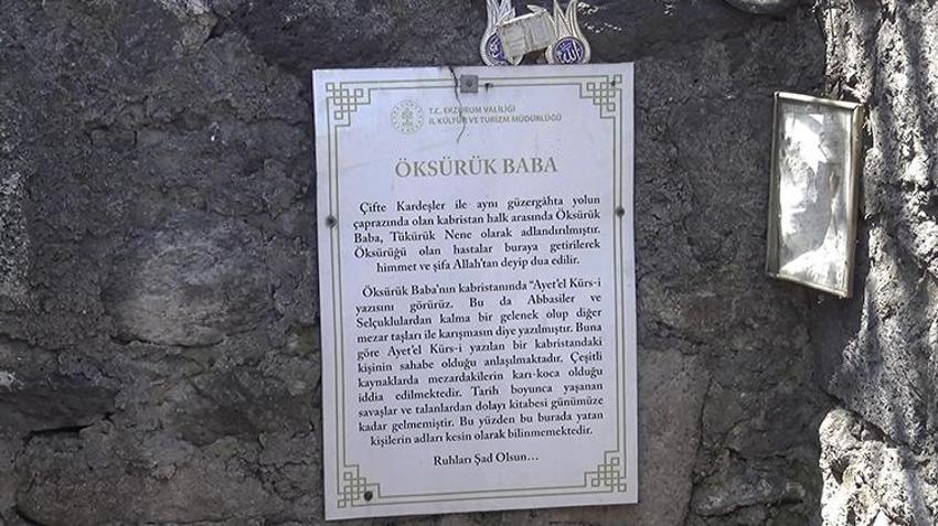 Erzurum'da 'Öksürük Baba' türbesi define avcılarının hedefi oldu!