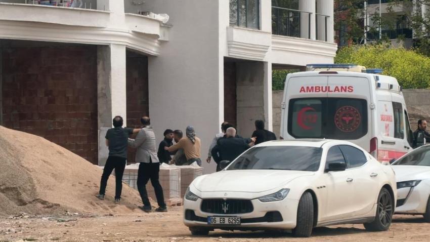 Bursa'da işçiler birbirine girdi: Şantiye savaş alanına döndü
