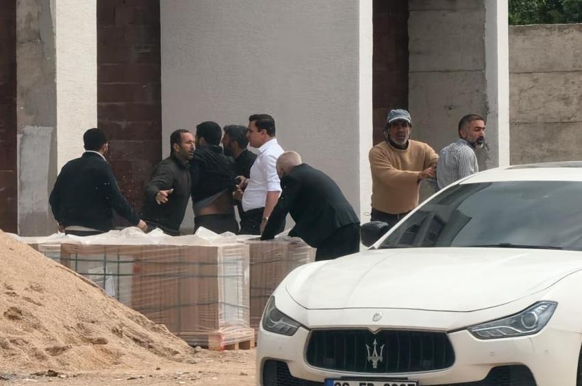 Bursa'da işçiler birbirine girdi: Şantiye savaş alanına döndü