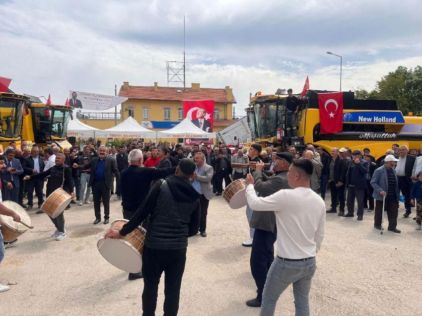 Yerköy'de Biçerdöver Uğurlama Töreni renkli görüntülerle gerçekleşti