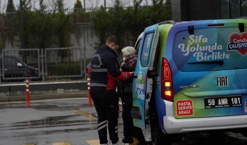 Ücretsiz hasta ulaşım hizmetinde şifa yolunda bin 110 hastaya destek