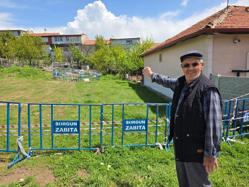 Sorgun'da evlerin arasında oluşan görüntü mahalleyi tedirgin etti