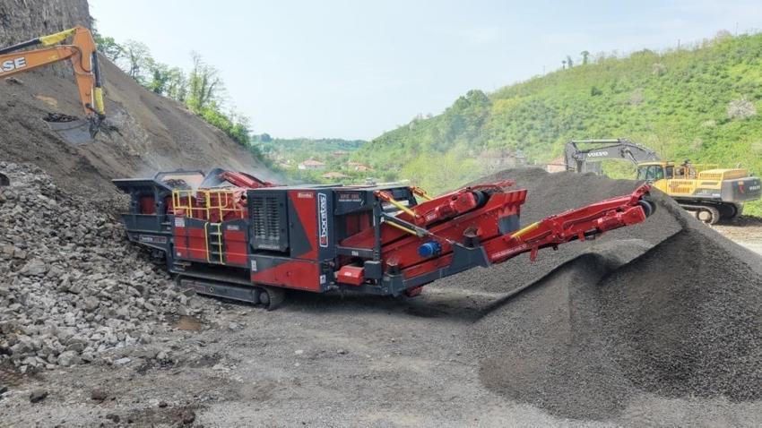 100 milyon yatırımla filoya katıldı! Samsun'da taş ocağında üretim başladı