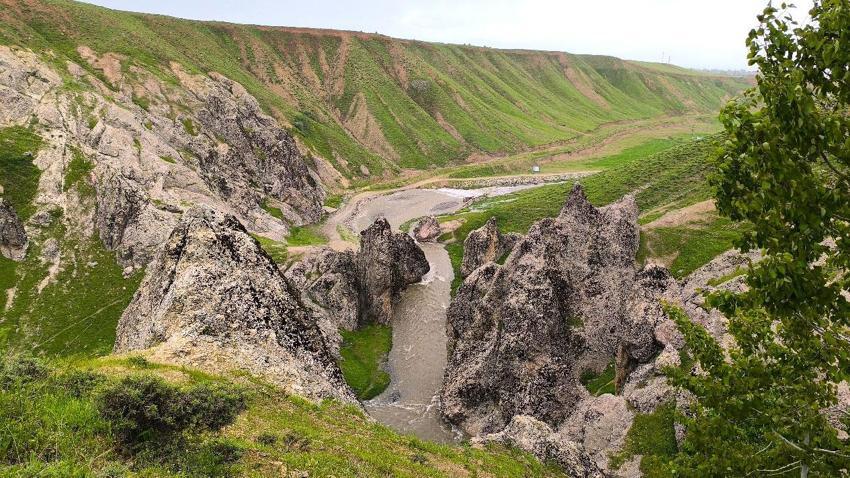 Muş'un saklı cenneti Kızılağaç Kanyonu etkileyici manzarası, doğal yürüyüş alanları ve huzurlu atmosferiyle doğaseverleri bekliyor
