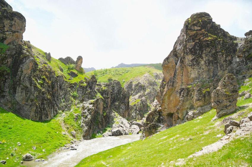 Muş'un saklı cenneti Kızılağaç Kanyonu etkileyici manzarası, doğal yürüyüş alanları ve huzurlu atmosferiyle doğaseverleri bekliyor