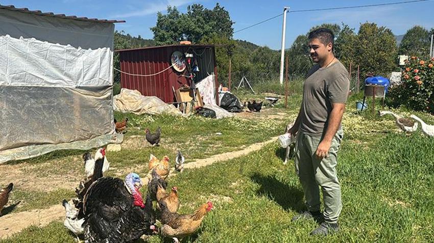 İzmir'i terk etti huzura kavuştu! Üreterek hayattan keyif alıyor