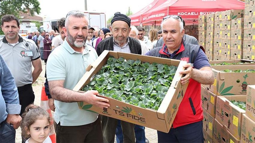 Gebzeli çiftçiye büyük destek! Onlarcası bedava dağıtıldı