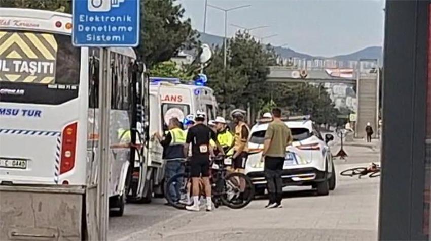 Uluslararası Samsun Gran Fondo Yarışında feci kaza! Yaralılar var