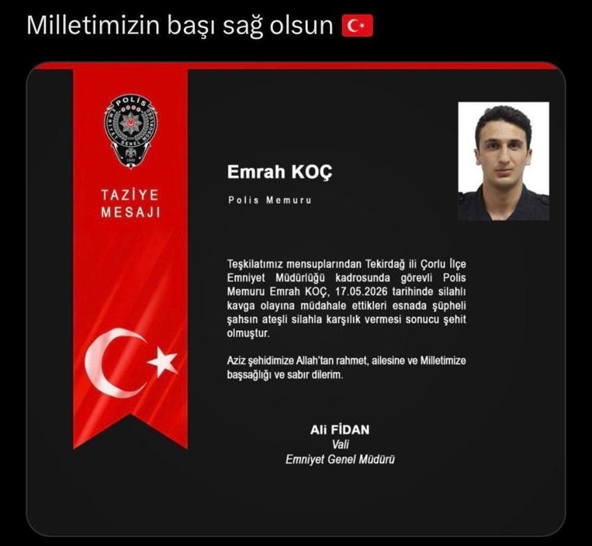 Çorlu'da ne oldu? Çorlu'daki 2 polis neden şehit oldu? İşte detaylar