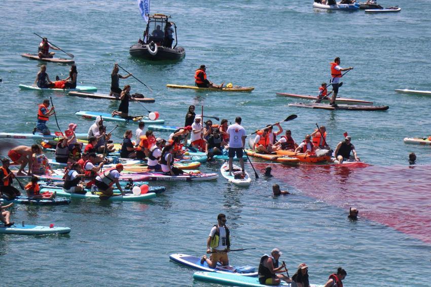 Doğa harikası Sapanca Gölü'nde tüyleri diken diken eden görsel şölen