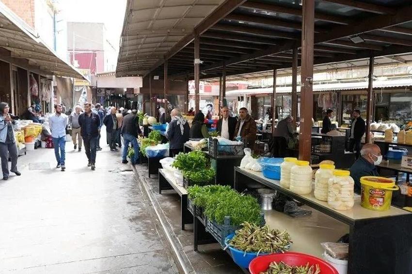 Diyarbakır'daki 'köylü pazarı' yeni haline kavuştu!
