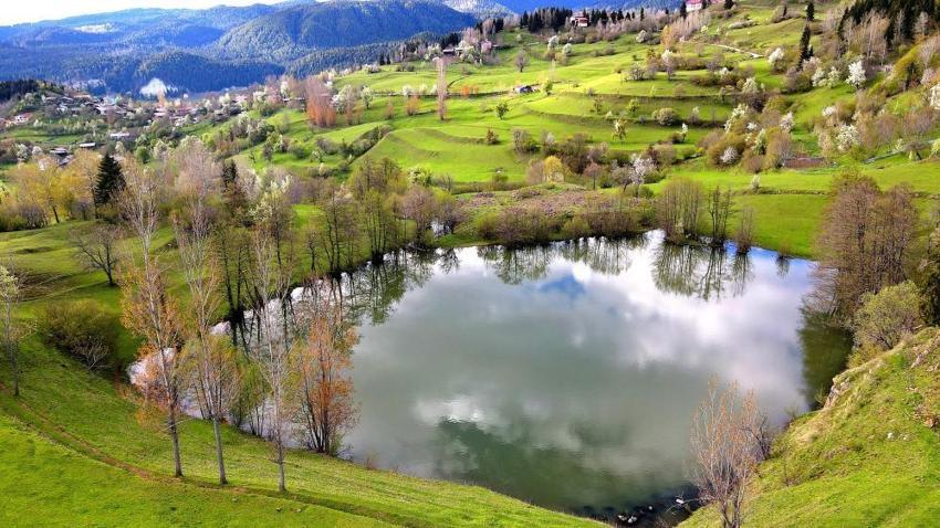 Kartpostallık manzara! Artvin Şavşat’ın saklı cenneti Balık Gölü'nde yeşilin her tonu aynı karede