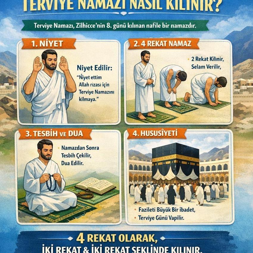 TERVİYE NAMAZI NASIL KILINIR? | Terviye namazı nedir, nasıl kılınır? Terviye namazı ne zaman kılınır?
