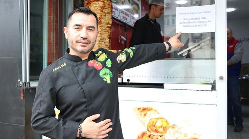 Bedensel engelli çocuktan etkilendi; işletmesinde ücretsiz yemek projesi başlattı