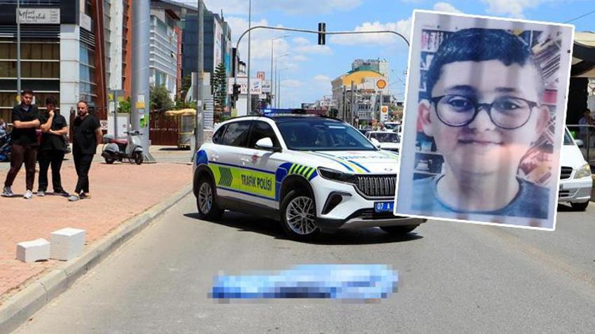 Antalya'da 13 yaşındaki çocuğun acı ölümü! Kaza anı kamerada
