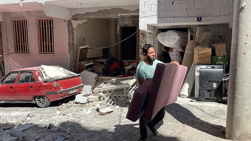 Şanlıurfa'da gaz sıkışmasından dolayı patlama meydana geldi!