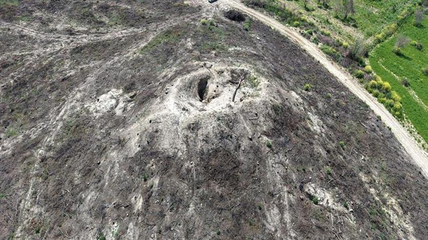 Çanakkale'de orman yangını sonrası keşfedilmişti! İçine tünel kazdılar