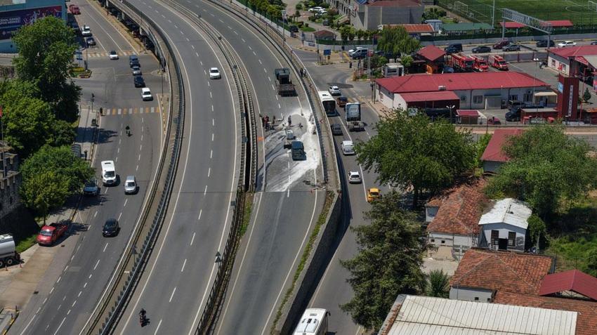10 yıl önce hizmete açılan milyonluk Reşadiye Viyadüğü'nde yıkım çalışmaları başladı