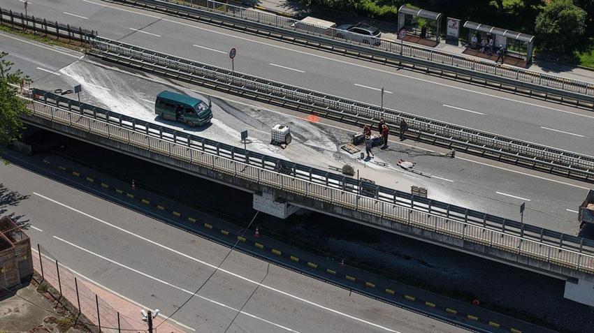 10 yıl önce hizmete açılan milyonluk Reşadiye Viyadüğü'nde yıkım çalışmaları başladı