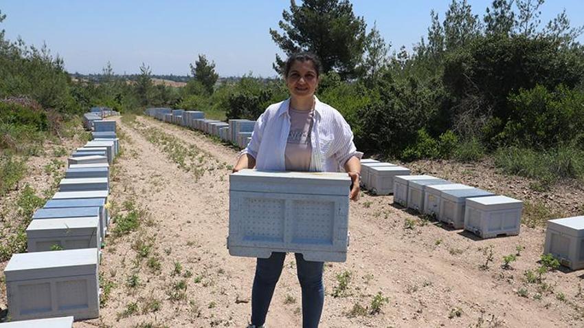 Adanalı kadın girişimci devlet desteğiyle arıcılığa başladı! Arı ölümlerini bitiren yöntemi denedi, bal üretimini uçuşa geçirdi