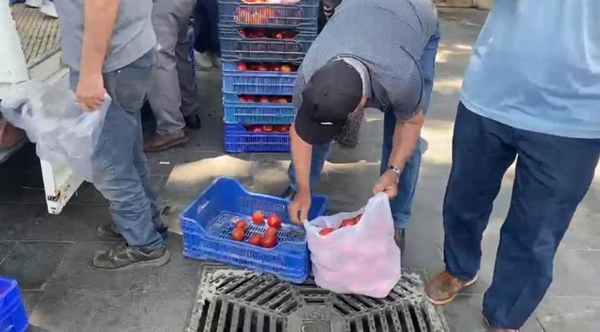 Bedava dağıtıldığını duyan oraya koştu! Tam 4 ton ürün dakikalar içinde kapışıldı