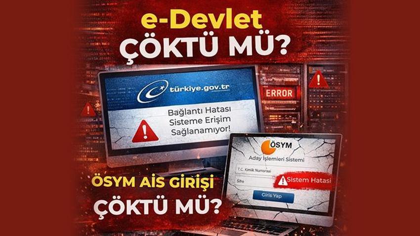 ÖSYM AİS GİRİŞİ ÇÖKTÜ MÜ? e-Devlet çöktü mü? Aday İşlemleri Sistemi’ne (AİS) neden girilmiyor? İşte son dakika gelişmeleri