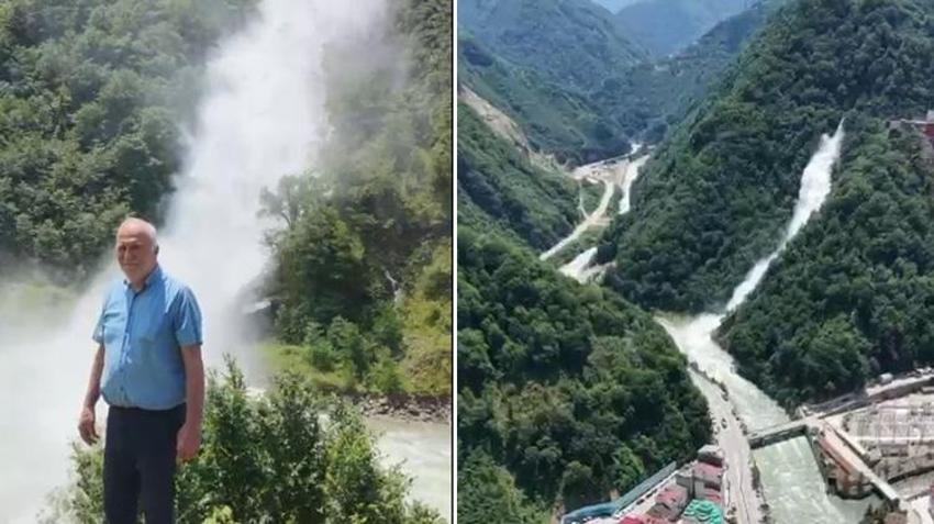 Doğa ve mühendislik birleşti: Giresun'da ortaya çıkan "yapay şelale" büyüledi