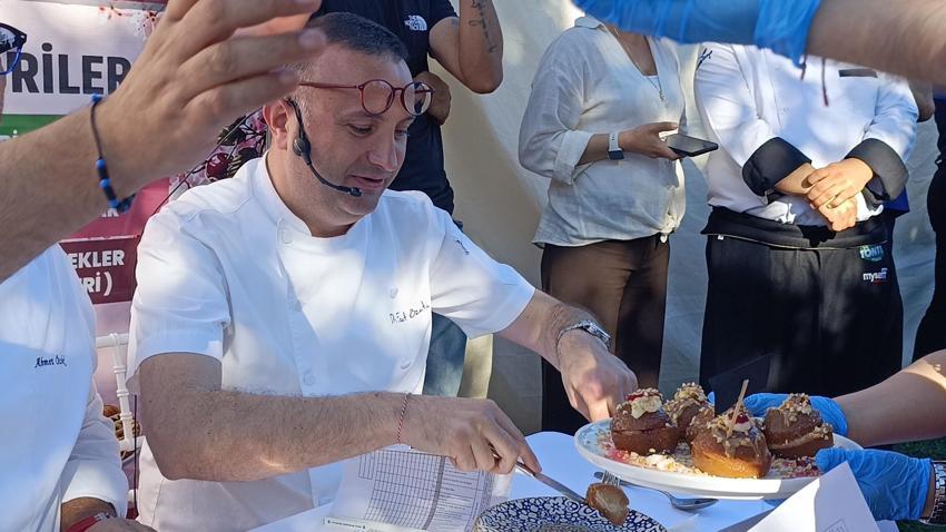 Uluslararası Kiraz Festivali'nde kirazlı lezzetler kıyasıya yarıştı