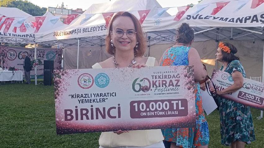Uluslararası Kiraz Festivali'nde kirazlı lezzetler kıyasıya yarıştı