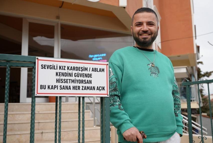 Denizli'de esnafın örnek davranışı beğeni topladı! İş yerinin önüne astığı yazı ile kadınlara kapısını açtı