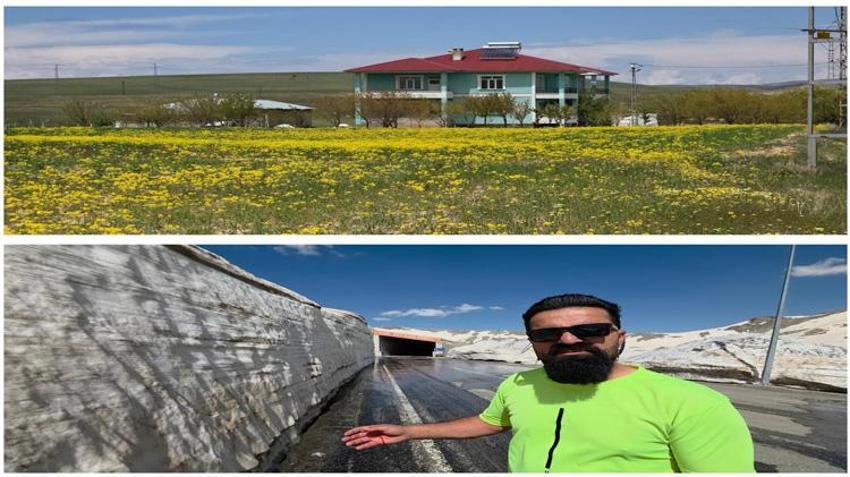 Haziran ortasında şaşırtan görüntü! Aynı gün hem yazı hem kışı yaşıyorlar