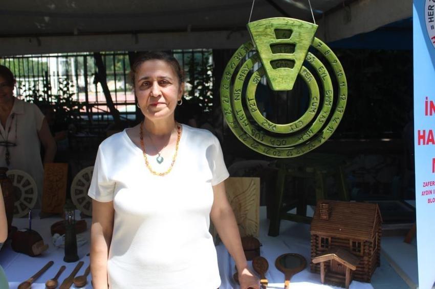 Aydın'da 56 yaşında fark etti: Hazırladığı esere yüzlerce kişi ilgi gösterdi