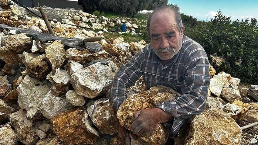 Mersin'de müstakil evi ve villası olanlar saniyeler içinde sıraya girdi: 50 yıldır kayaları kırıp ömürlük duvarlar örüyor!