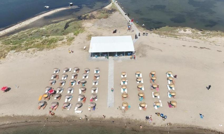 Balıkesir'de Kum Adası Plajı hizmete açıldı! Belediye başkanı duyurdu