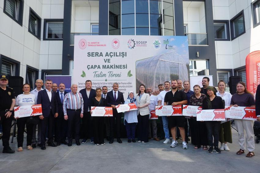 Edirne'de örtülü seracılığa dev destek: Çapa makineleri üreticiyle buluştu