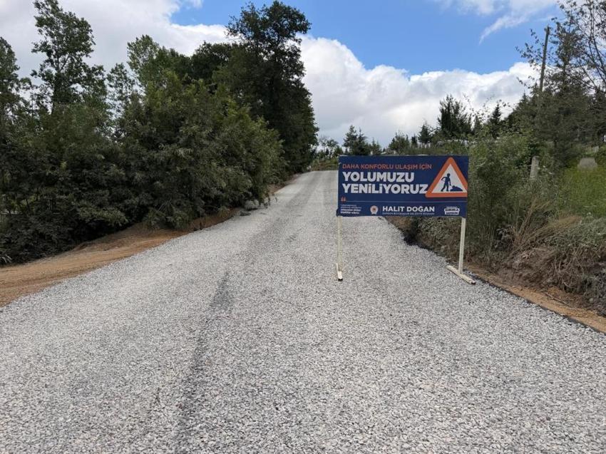 Samsun'da 40 yıldır yapılması beklenen yol asfalta kavuştu!