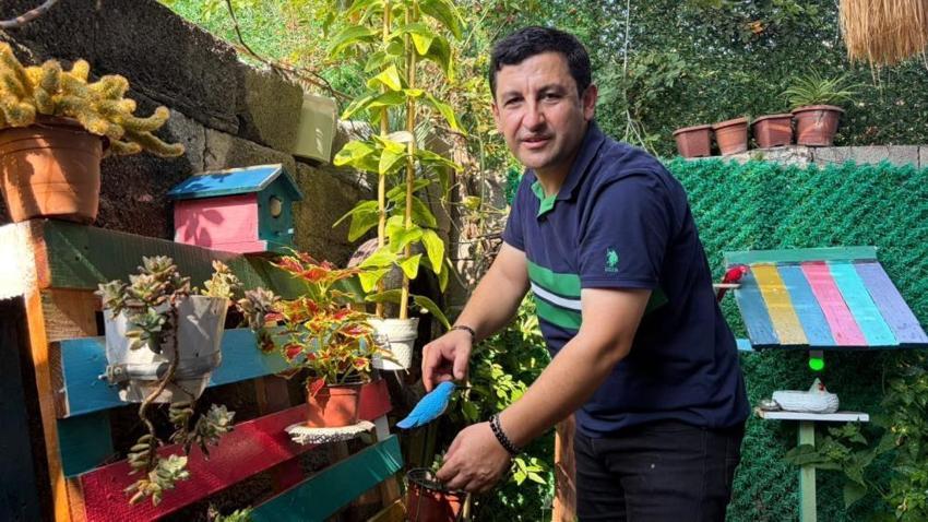 Evinin bahçesine kurduğu sistem sosyal medyayı salladı! Görmek isteyenler oraya akın ediyor
