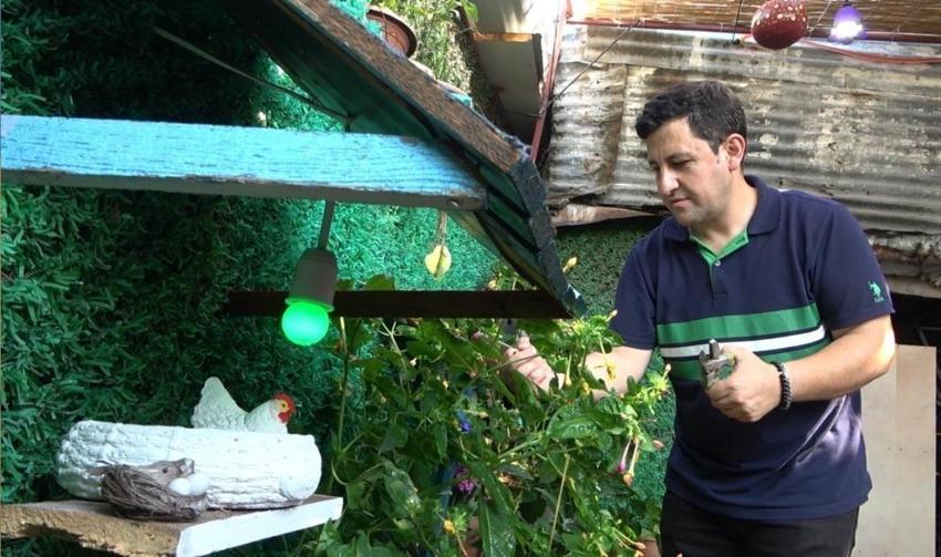 Evinin bahçesine kurduğu sistem sosyal medyayı salladı! Görmek isteyenler oraya akın ediyor