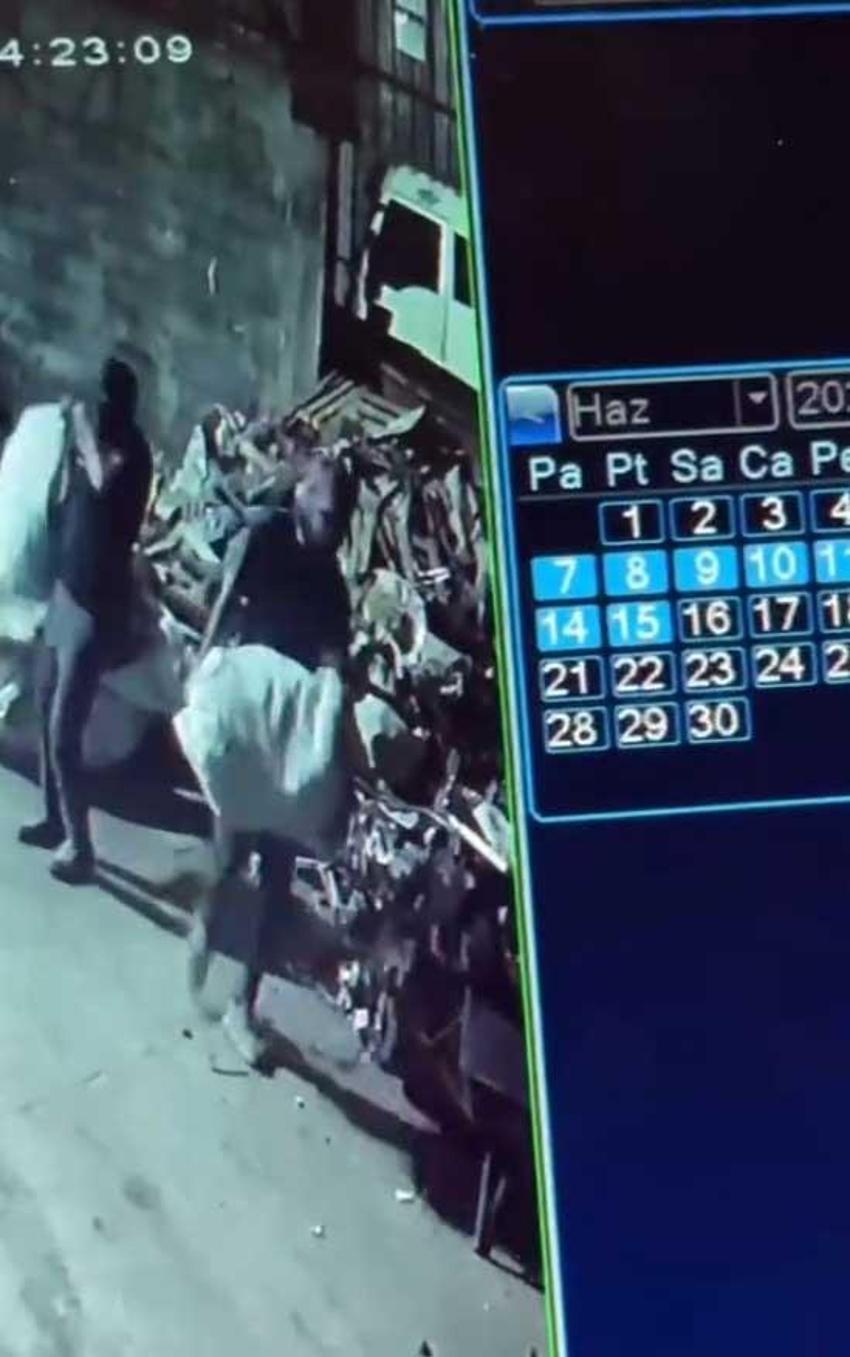 Adana’da sanayi tesisine maskeli baskın! Yüzlerini gizleyip saniyeler içinde 250 bin tl’lik bakır çaldılar