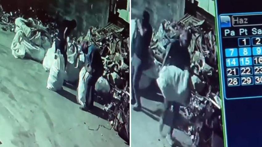 Adana’da sanayi tesisine maskeli baskın! Yüzlerini gizleyip saniyeler içinde 250 bin tl’lik bakır çaldılar