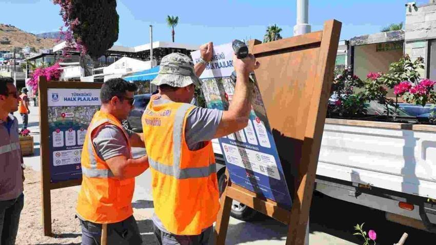 Bodrum Türkbükü'nde halk plajı seferberliği! Kaçak iskeleler yıkıldı, 5 plaj birden yenilendi