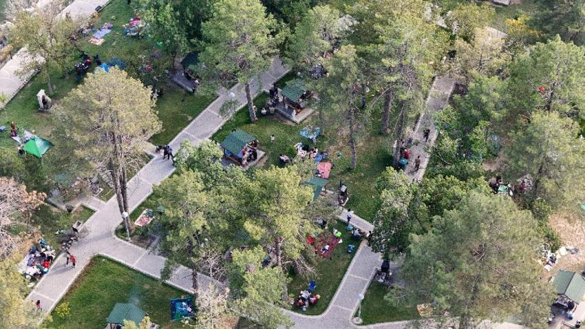 Sarımsaklı Barajı mesire alanına Kayserililerden yoğun ilgi
