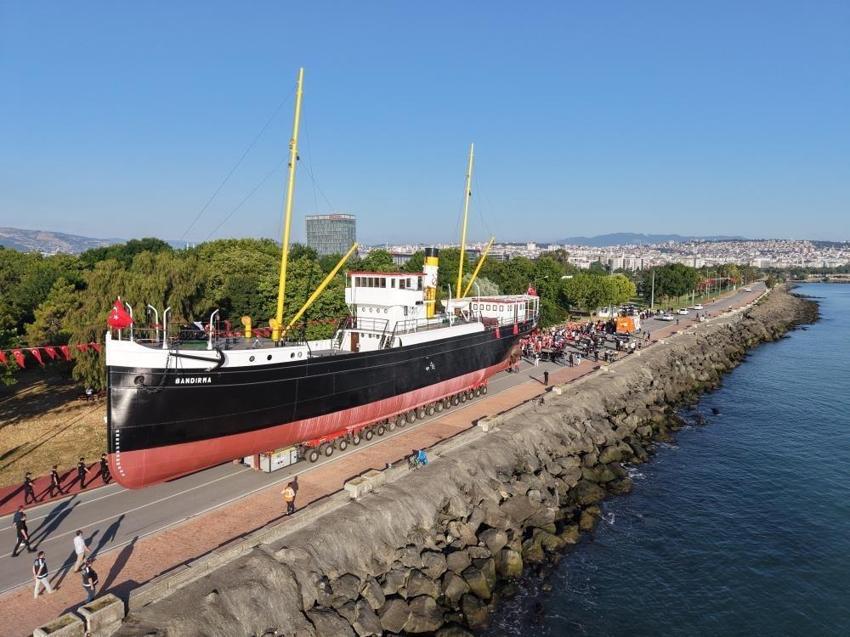 Bandırma Vapuru karadan yürütüldü: Kuruluşun ayak izi yeni yerine taşındı