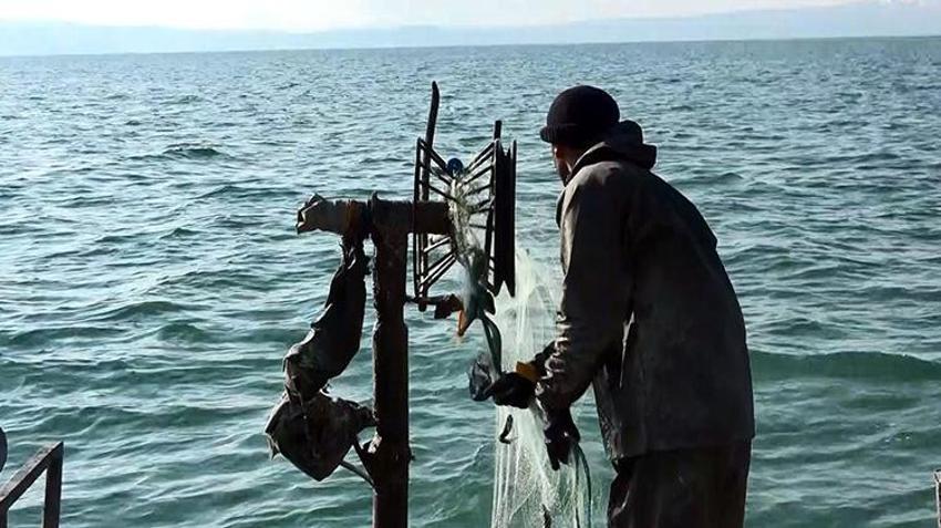 Van Gölü'nde büyük gün geldi! 3 aylık yasak sona erdi, inci kefali sezonu için ağlar suya indi