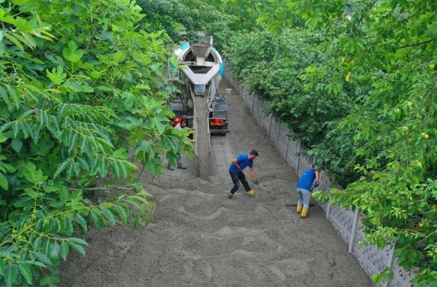 Ordu'da kırsalın çilesi bitiyor: Hanyanı Mahallesi beton yol çalışmalar başladı!
