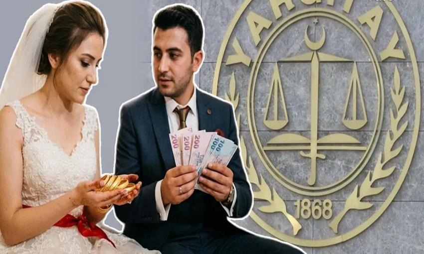 Yargıtay’dan emsal karar: Altınlar geline, paralar damada veriliyor