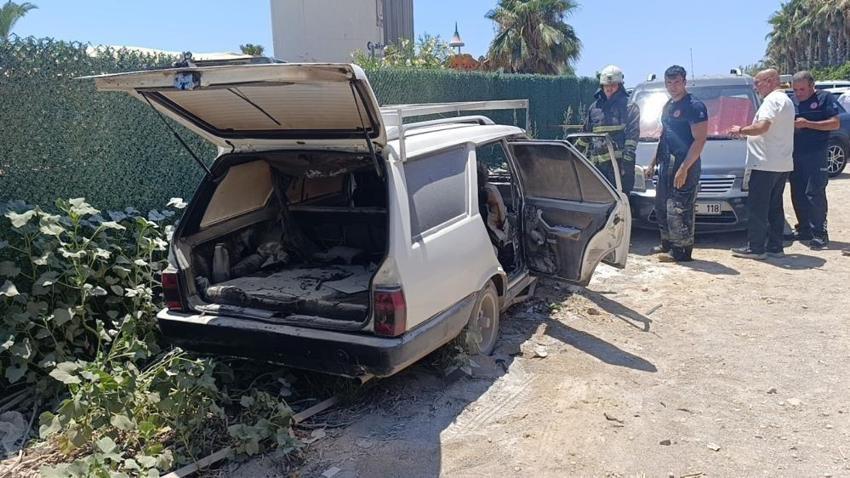 Antalya'da ölçü almanın bedelini ödedi: Aracını yanmış halde buldu
