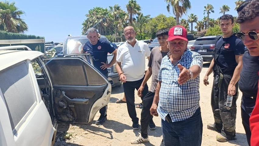 Antalya'da ölçü almanın bedelini ödedi: Aracını yanmış halde buldu